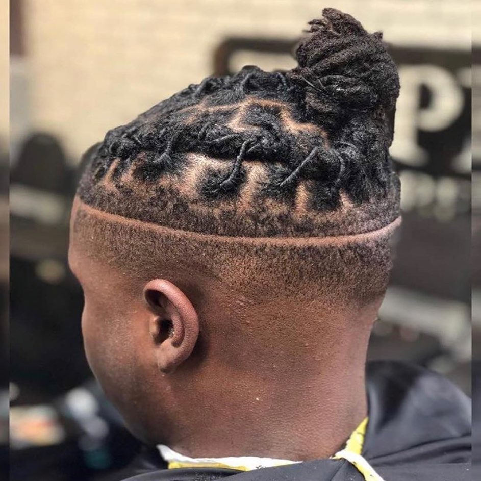 Finished barber haircut
